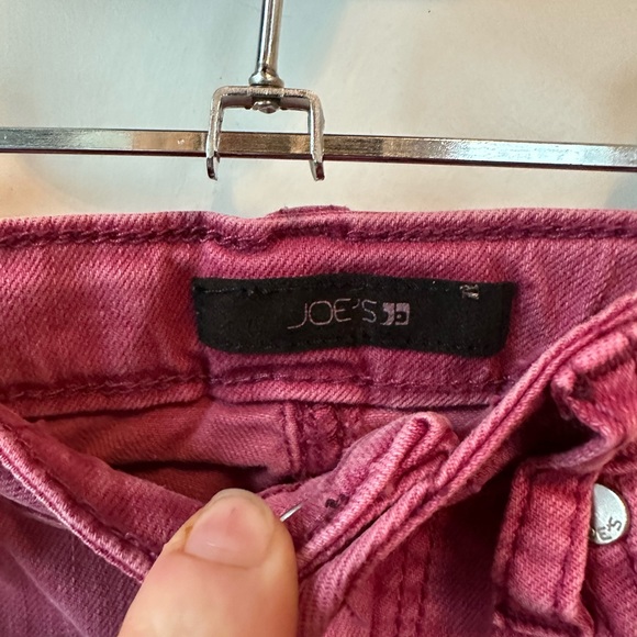 Joe’s Jeans Girls Pink Distresses Cuffed Jeans (Size 6) - Picture 3 of 4
